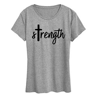 Women's Strength Cross Graphic Tee