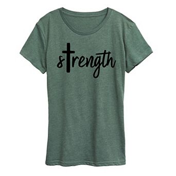 Women's Strength Cross Graphic Tee