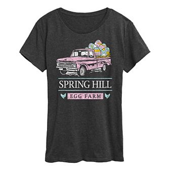 Women's Spring Hill Egg Farm Truck Graphic Tee
