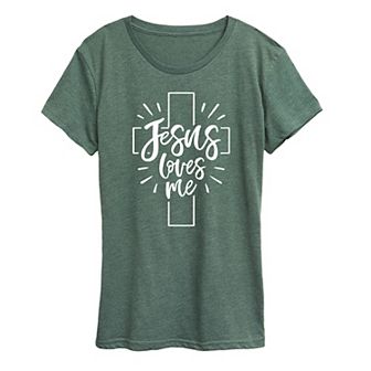 Women's Jesus Loves Me Graphic Tee