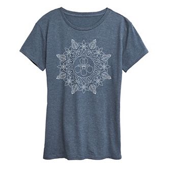 Women's Spring Floral Decorative Graphic Tee