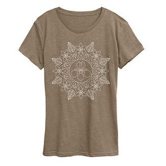 Women's Spring Floral Decorative Graphic Tee