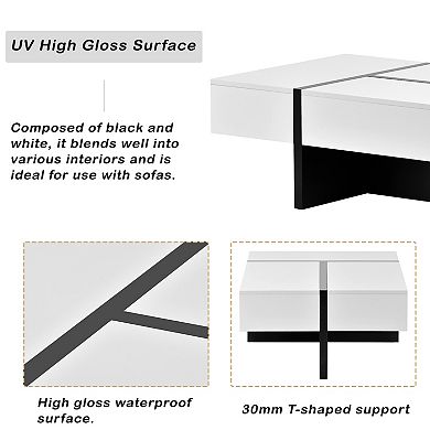 Modern High Gloss Surface Coffee Table