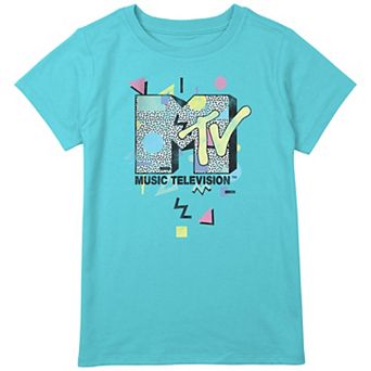 Girls Plus Size MTV 90's Print Logo Graphic Tee