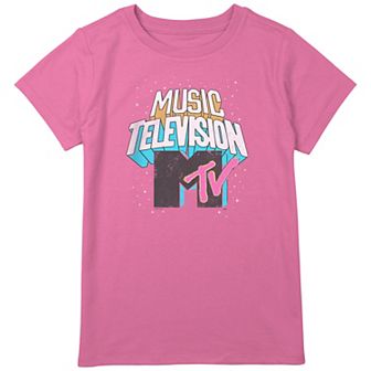 Girls Plus Size MTV Music Television Graphic Tee