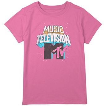 Girls Plus Size MTV Music Television Graphic Tee