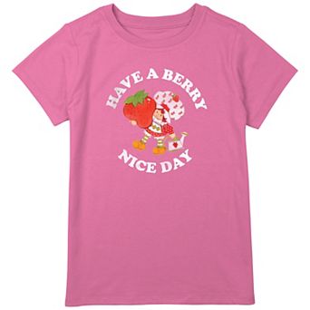 Girls Plus Size Strawberry Shortcake Have A Berry Nice Day Graphic Tee