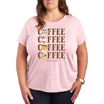 Plus Gilmore Girls Coffee Repeated Graphic Tee