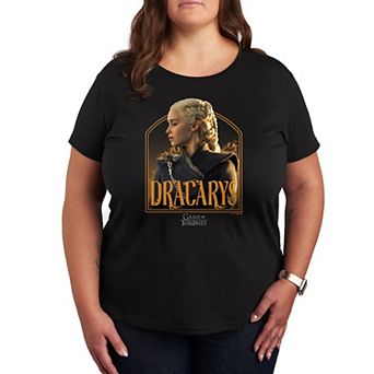 Plus Game of Thrones Daenerys Dracarys Graphic Tee