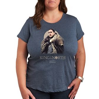 Plus Game of Thrones King In The North Graphic Tee