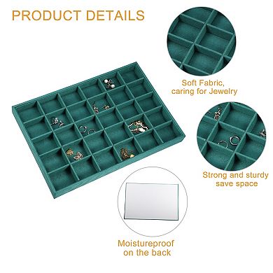 30 Grid Jewelry Tray Stackable Tray For Rings Earrings Necklace Bracelet