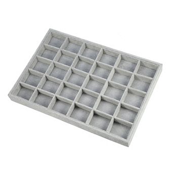 30 Grid Jewelry Tray Stackable Tray For Rings Earrings Necklace Bracelet