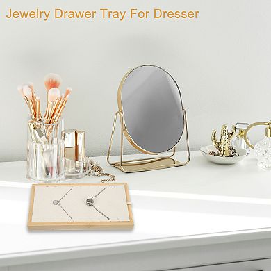 Wood Necklace Tray Stackable Storage Jewelry Tray For Necklaces