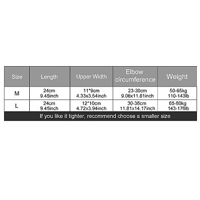 Pair Elbow Pads Protection Brace Tightening Breathable For Sports