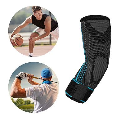 Pair Elbow Pads Brace Protector Tightening For Sports