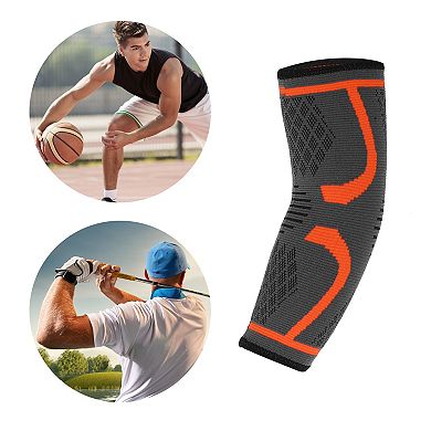 1 Pair Nylon Elbow Pads Tightening Breathable Elbow Pads For Sports