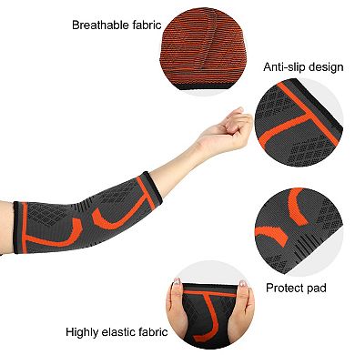 1 Pair Nylon Elbow Pads Tightening Breathable Elbow Pads For Sports