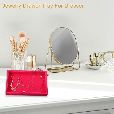 Velvet Jewelry Tray Stackable Tray For Rings Earrings Necklace Bracelet