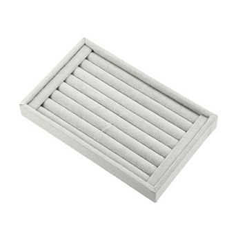 Velvet 7 Slots Jewelry Trays Stackable Tray For Rings Earrings Studs