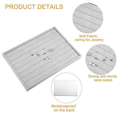 Velvet Ring Jewelry Tray Stackable Tray Showcase For Rings Earrings