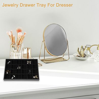 24 Grid Jewelry Tray Stackable For Rings Earrings Necklace Bracelet