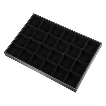 24 Grid Jewelry Tray Stackable For Rings Earrings Necklace Bracelet