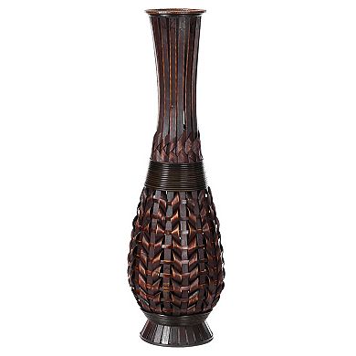 Antique Trumpet Style Floor Vase, For Entryway or Living Room