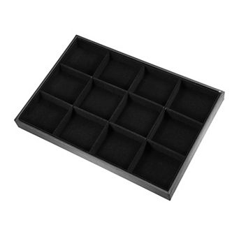 12 Grid Jewelry Tray Stackable Tray For Rings Earrings Necklace