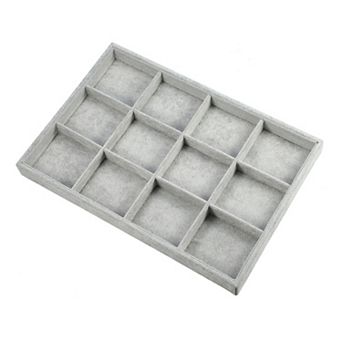 12 Grid Jewelry Tray Stackable Tray For Rings Earrings Necklace