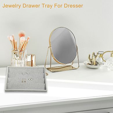Velvet Earring Jewelry Tray Stackable Tray Showcase For Rings Earrings
