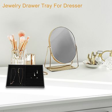 2 In 1 Jewelry Tray Stackable Tray Showcase For Rings Earrings Necklace