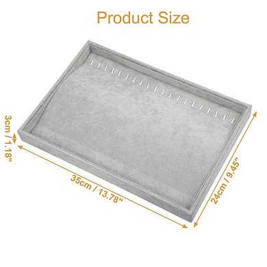 Velvet Necklace Jewelry Tray Stackable Tray Showcase For Necklace