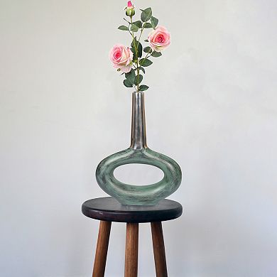 Decorative Antique Aluminium-Casted Table Centerpiece Flower Vase