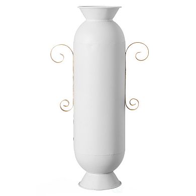 Decorative Floor Vase With 2 Handles for Entryway, Living Room or Dining Room