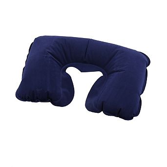 3 in 1 Dark Blue Travel Sleep Set Neck Inflatable Pillow Shade Eye Mask Earplugs