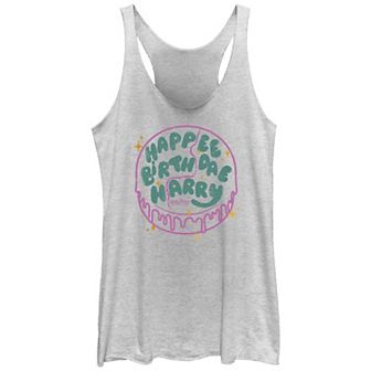 Juniors' Harry Potter Birthday Cake Tri-Blend Racerback Graphic Tank Top