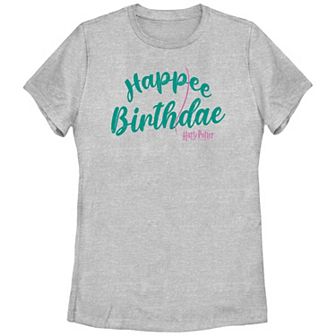 Juniors' Harry Potter Happee Birthdae Graphic Tee