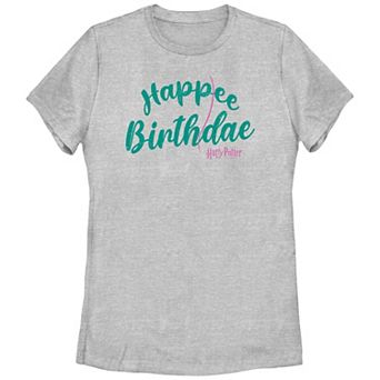 Juniors' Harry Potter Happee Birthdae Graphic Tee