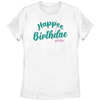 Juniors' Harry Potter Happee Birthdae Graphic Tee