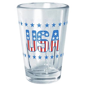 USA Flag Print Letters Graphic Tritan Cup
