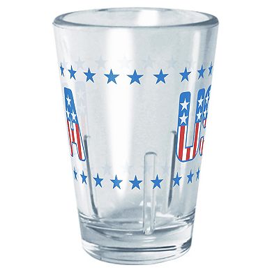 USA Flag Print Letters Graphic Tritan Cup