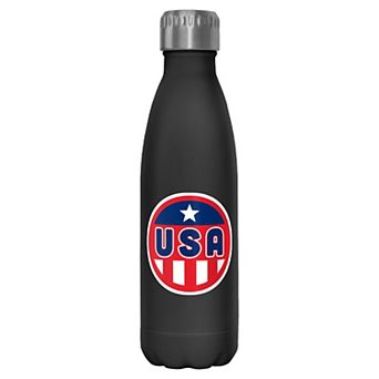 USA Flag Stamp Graphic Stainless Steel Bottle