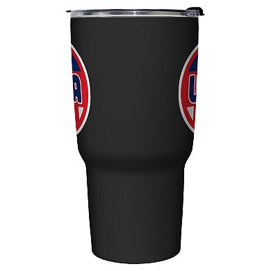 USA Flag Stamp Graphic Travel Mug