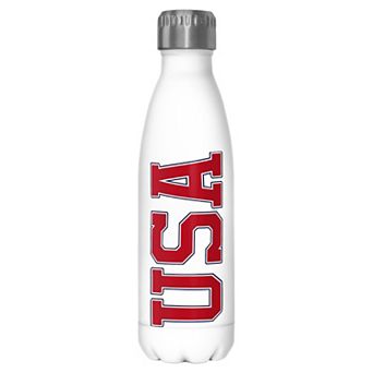 USA Varsity Style Letters Graphic Stainless Steel Bottle