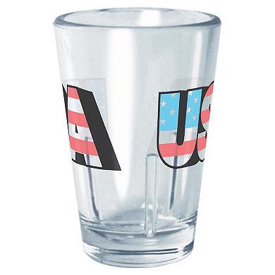 USA Americana Style Print Letters Graphic Tritan Cup