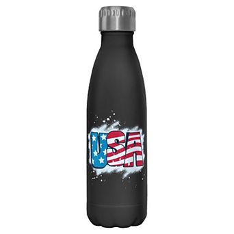 USA Street Art Letters Graphic Stainless Steel Bottle