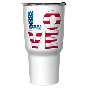 Love Americana Style Graphic Travel Mug
