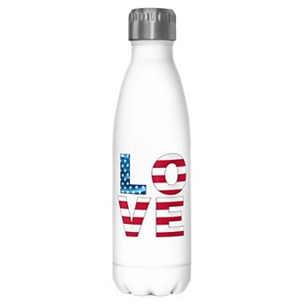 Love Americana Style Graphic Stainless Steel Bottle