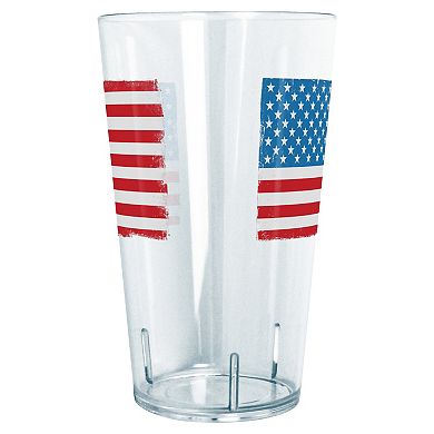 USA Flag Paint Graphic Tritan Tumbler