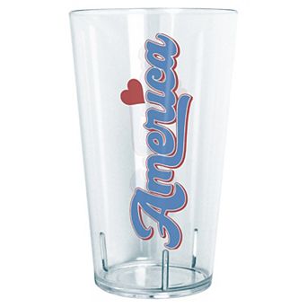America Retro Text Graphic Tritan Tumbler